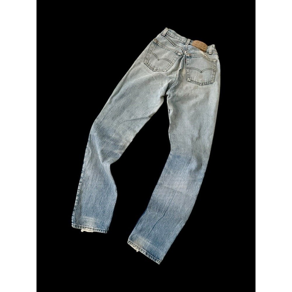 Vintage 80's Levi's Jeans Womens 23.5x29 Blue Made In USA Distressed - Picture 10 of 16
